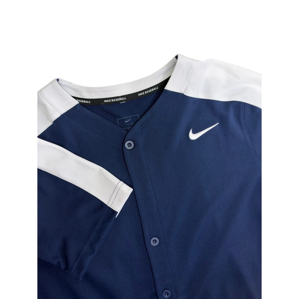 Nike Baseball Team Engineered Jersey Navy Blue White Kids XL DM3968-420